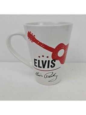 Elvis Presley Signature Collection Mug Cup White Red Black Guitar 2017 Megatoys